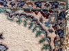 Persian Hand Knotted Small Rug- Nain Design, Wool & Silk accent, 22.5” x 16”, Small Beige Rug-EZ Jewelry and Decor