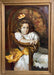 A. Sinar, Young Girl In Chair, oil, 49” x 37”x 3.5"-EZ Jewelry and Decor