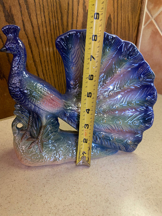 Porcelain Peacock Sculpture, Decoration-EZ Jewelry and Decor
