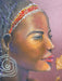 R. Mansourkhani, African Beauty, Original Framed Painting/ Drawing, mixed media 38” x 26”-EZ Jewelry and Decor