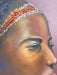 R. Mansourkhani, African Beauty, Original Framed Painting/ Drawing, mixed media 38” x 26”-EZ Jewelry and Decor