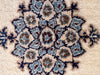 Persian Hand Knotted Small Rug- Nain Design, Wool & Silk accent, 22.5” x 16”, Small Beige Rug-EZ Jewelry and Decor