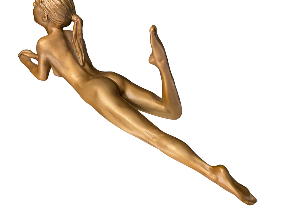 David Parvin Female Nude Bronze Sculpture, "Amanda" Hand Made 9.5” x 3.5”. 217 / 500-EZ Jewelry and Decor