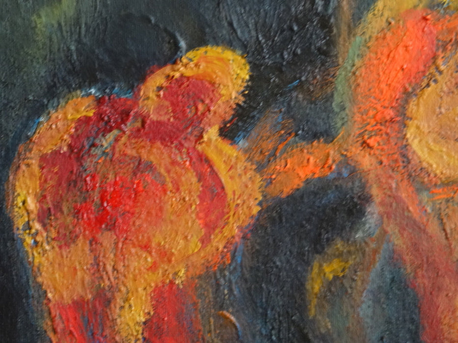 Mansourkhani Roya, Taar Player, Original Oil Painting, 48"x 42".-EZ Jewelry and Decor