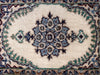 Persian Hand Knotted Small Rug- Nain Design, Wool & Silk accent, 22.5” x 16”, Small Beige Rug-EZ Jewelry and Decor