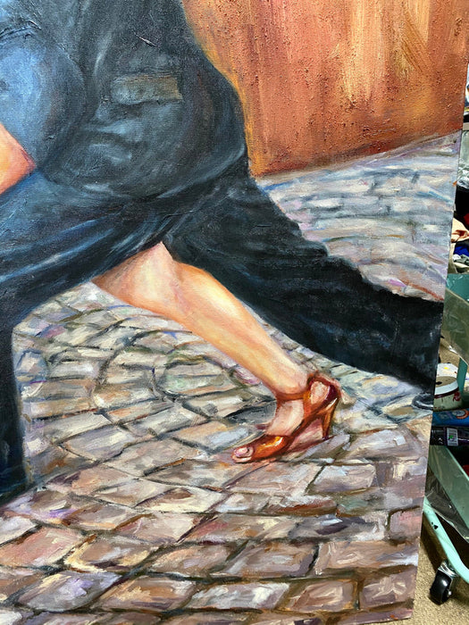 Roya Mansourkhani, Argentine Tango, Oil, 60” x 48”-EZ Jewelry and Decor