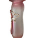 Vintage Gorgeous Hand Blown Art Glass Large Pink Vase. Modern Design Signed JoeArt, 14” T-EZ Jewelry and Decor