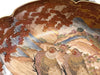 Antique Japanese Satsuma 8.5in Bowl on Wooden Stand, Hand Made & painted. Taisho period Signed & Trimmed in Gold-EZ Jewelry and Decor