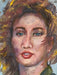 Portrait Oil Painting "Girl in Wind", Framed Original Oil Painting by R.Mansourkhani, 24” x 20”-EZ Jewelry and Decor