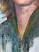 Portrait Oil Painting "Girl in Wind", Framed Original Oil Painting by R.Mansourkhani, 24” x 20”-EZ Jewelry and Decor
