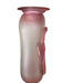 Vintage Gorgeous Hand Blown Art Glass Large Pink Vase. Modern Design Signed JoeArt, 14” T-EZ Jewelry and Decor