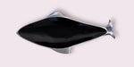 Large Fish Trays, Enameled Tray in Blue, Black, Green. Serving Tray/ Shelf Décor, Dresser Tray, Enameled Painted.16" L, 7" W.-EZ Jewelry and Decor