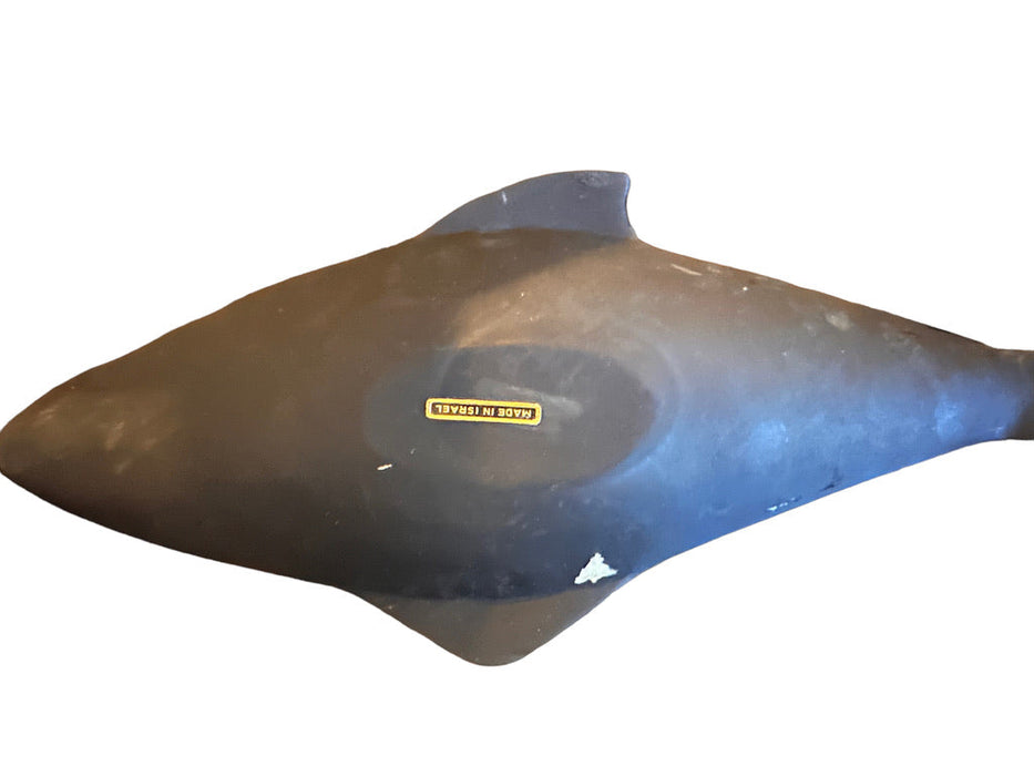 Large Fish Trays, Enameled Tray in Blue, Black, Green. Serving Tray/ Shelf Décor, Dresser Tray, Enameled Painted.16" L, 7" W.-EZ Jewelry and Decor