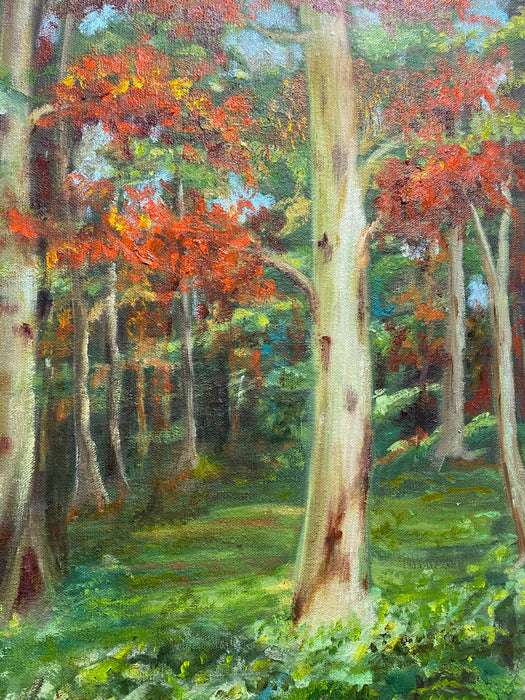 Roya Mansourkhani, Daniel  Forest, Oil, 34” x 26”, framed-EZ Jewelry and Decor