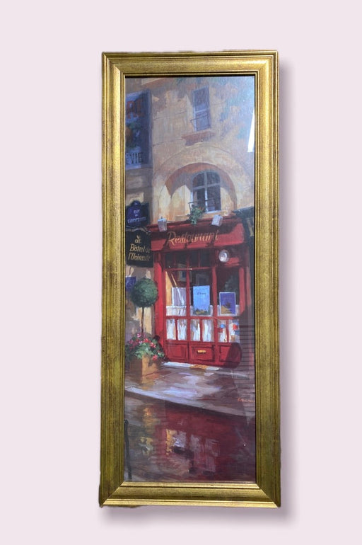 Beautiful art print Framed C-Print artwork, In Street, 39.5” x 13.5”.-EZ Jewelry and Decor