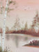 N. Cook, Pink Landscape, Framed Original Oil Painting, 16.5” x 13.5”-EZ Jewelry and Decor