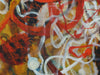 R. Mansourkhani, Dance In A Circle. Orignal Oil Painting Size: 58"x 48" inches.-EZ Jewelry and Decor