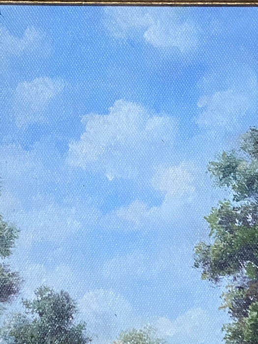 P. Sonige, A Summer Day, Original  Oil, 20” x 18”-EZ Jewelry and Decor