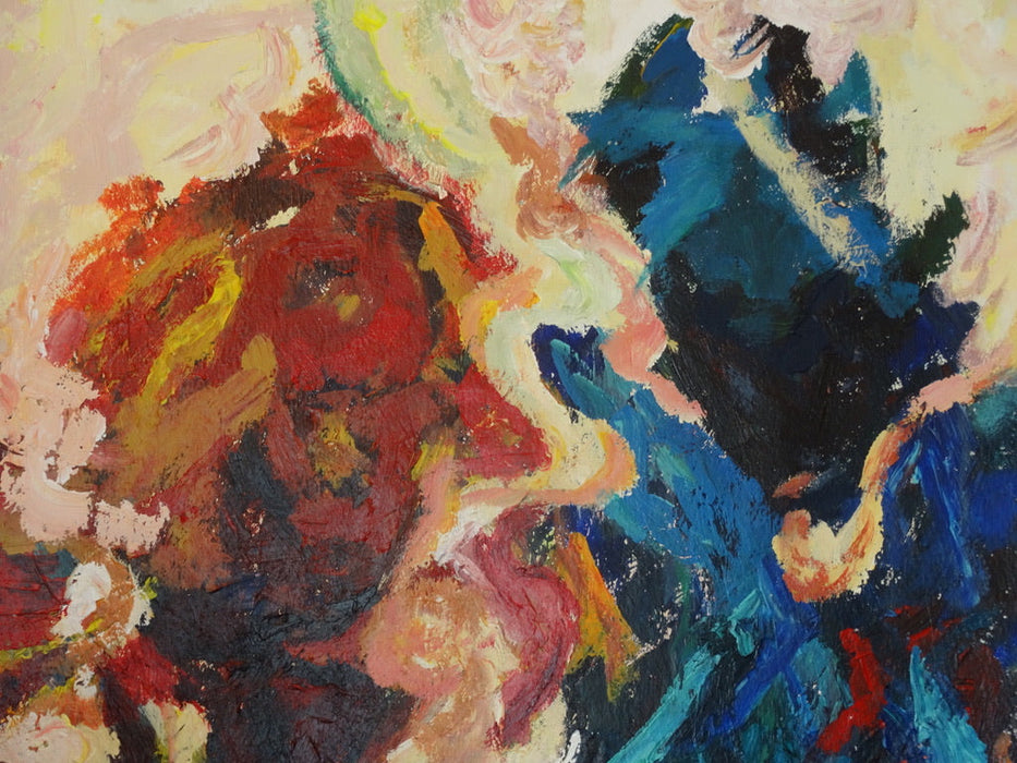 Coming Out, Original Abstract Acrylic Painting, 72” x 60” By Roya Mansourkhani.-EZ Jewelry and Decor