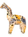 Vintage Pier One Porcelain Giraffe Figurine Abstract Cubist Geometric Porcelain Giraffe Figurine,. 8" T, 3" W, 7" D.-EZ Jewelry and Decor