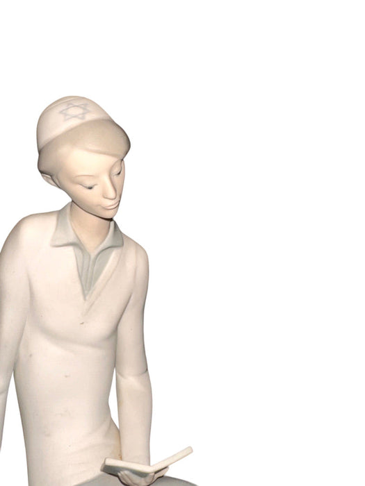 Retired Lladro Porcelain Hebrew Student. Porcelain Figurine. No. 4825. 11.5” T, Hand Made In Spain-EZ Jewelry and Decor