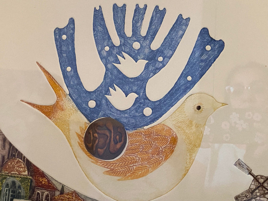 Amram Ebgi, Jerusalem Gate Limited Edition. 9/150. Hand Colored Etching with Intaglio Relief , Signed & Numbered-EZ Jewelry and Decor