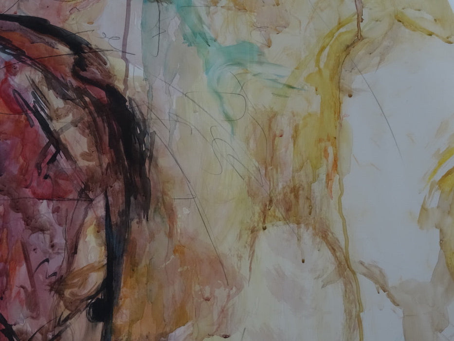 Mansourkhani Roya, Untitled, 2013 Water-mix media, 60’’x79.5’’, 2013-EZ Jewelry and Decor