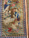 Chinese Vintage Silk Embroidery Framed Panel, Hand Crafted, Three Figures In Garden, Early Republic, 11” x 17”-EZ Jewelry and Decor