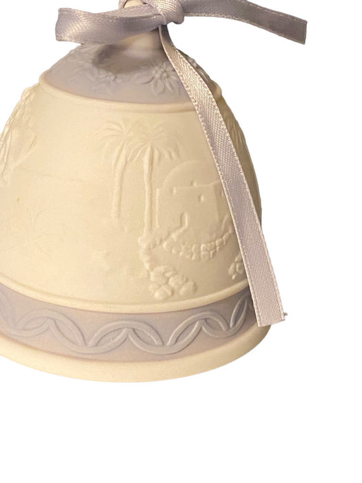 Lladro 1993 Porcelain Christmas Bell In Original Box, Rare, 2.75”-EZ Jewelry and Decor