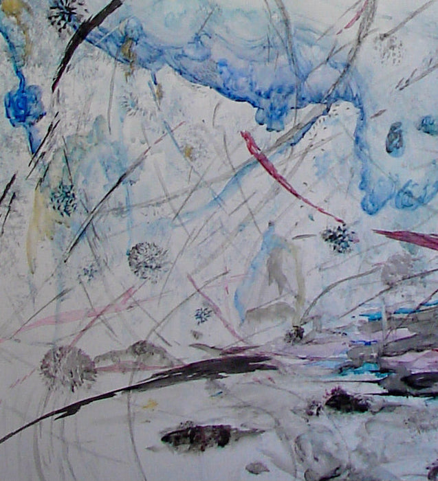 Roya Mansourkhani, Assumption of A Woman, Watercolor, Ink, colored pencil on paper60 H x 38 W in-EZ Jewelry and Decor