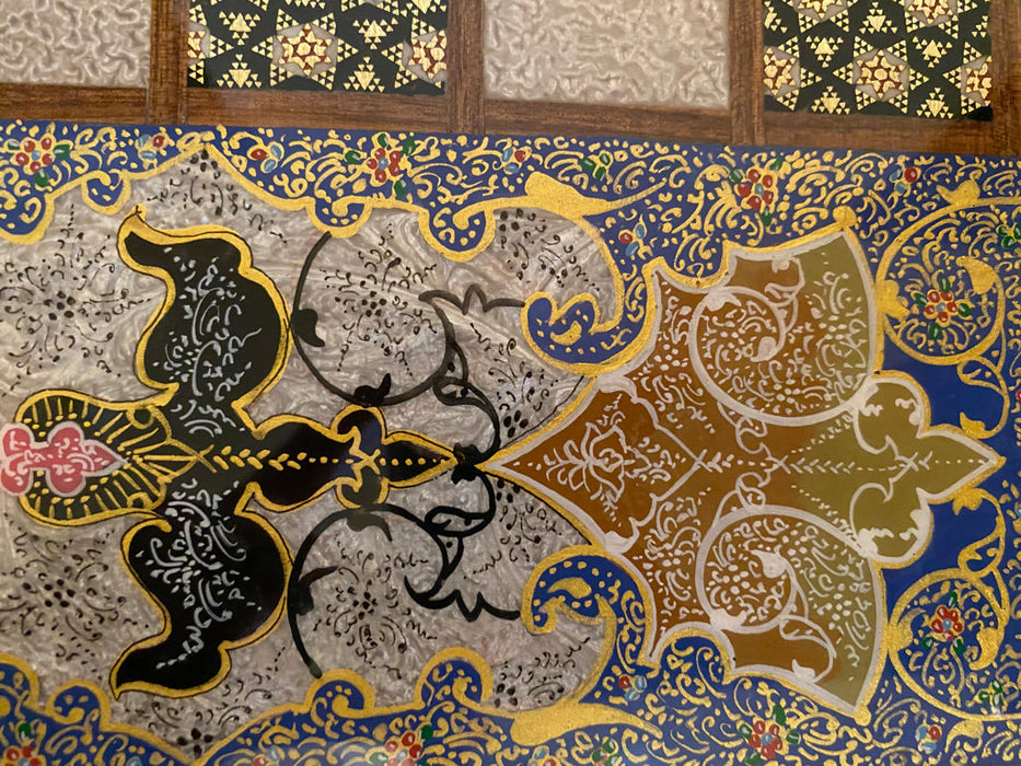 Gorgeous Persian Handcrafted Backgammon And Chess Micro Mosaic, Khatamkari.-EZ Jewelry and Decor
