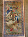Chinese Vintage Silk Embroidery Framed Panel, Hand Crafted, Three Figures In Garden, Early Republic, 11” x 17”-EZ Jewelry and Decor