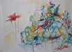 Mansourkhani Roya, Untitled, 2013 Water-mix media, 60’’x79.5’’, 2013-EZ Jewelry and Decor