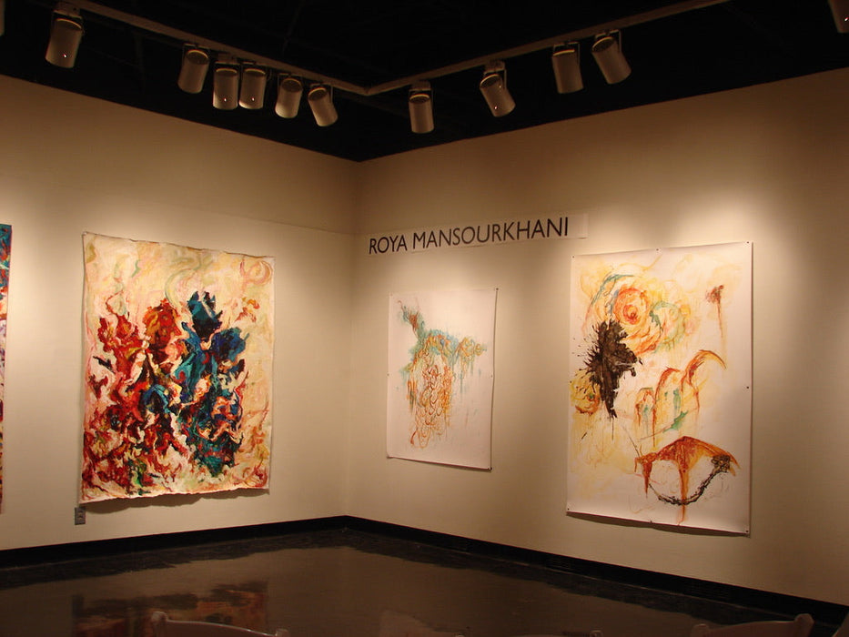 Original Large Water color painting on paper, 80" x 60", The Illuminating and Shadow,-EZ Jewelry and Decor