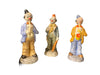 Vintage Set Of Three  Ceramic Clown, Two Playing Saxophone, 8” T-EZ Jewelry and Decor