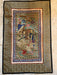 Chinese Vintage Silk Embroidery Framed Panel, Hand Crafted, Three Figures In Garden, Early Republic, 11” x 17”-EZ Jewelry and Decor