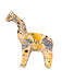 Vintage Pier One Porcelain Giraffe Figurine Abstract Cubist Geometric Porcelain Giraffe Figurine,. 8" T, 3" W, 7" D.-EZ Jewelry and Decor