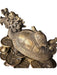 Vintage Chinese Copper Turtle-dragon Mother & Child Statue, 4.25” T-EZ Jewelry and Decor