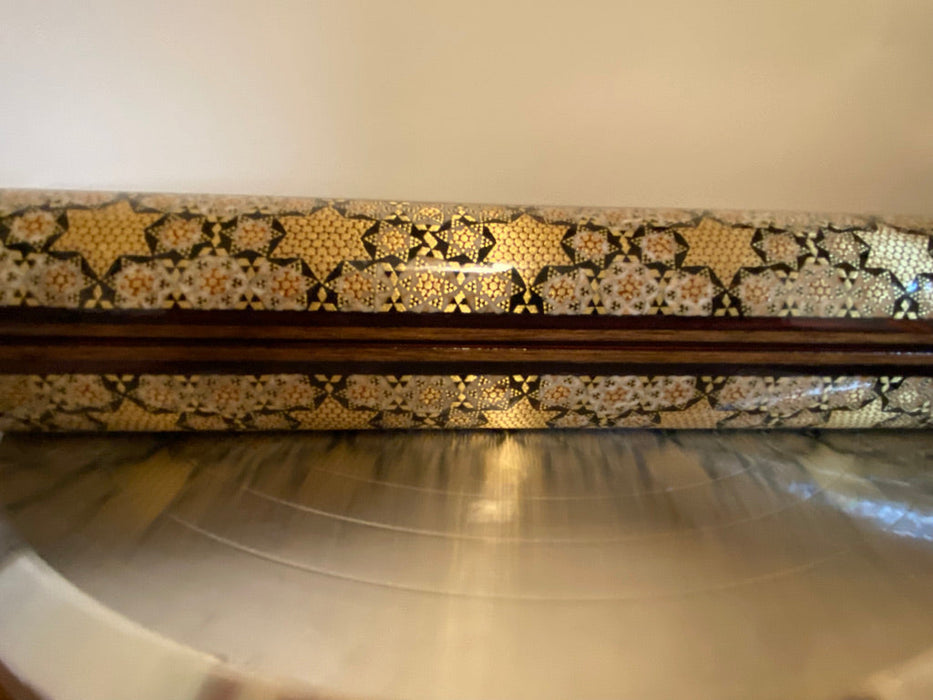 Gorgeous Persian Handcrafted Backgammon And Chess Micro Mosaic, Khatamkari.-EZ Jewelry and Decor