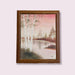 N. Cook, Pink Landscape, Framed Original Oil Painting, 16.5” x 13.5”-EZ Jewelry and Decor
