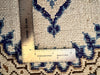 Persian Hand Knotted Small Rug- Nain Design, Wool & Silk accent, 24” x 15”-EZ Jewelry and Decor