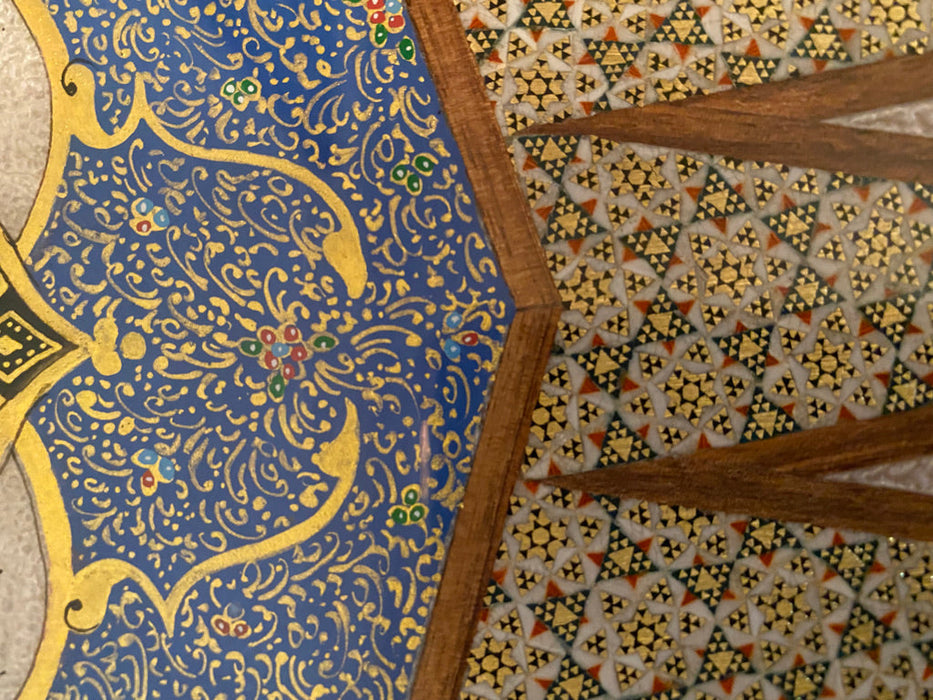 Gorgeous Persian Handcrafted Backgammon And Chess Micro Mosaic, Khatamkari.-EZ Jewelry and Decor