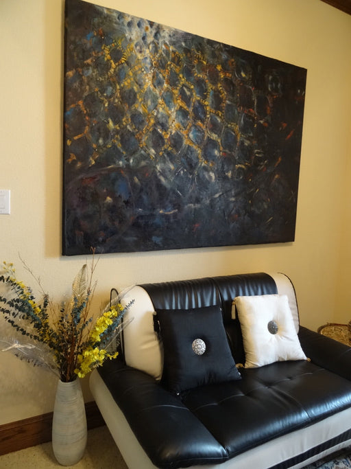 R. Mansourkhani, Dome, Original Oil Painting, 5' x 6'-EZ Jewelry and Decor