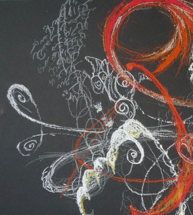 Framed Abstract Painting ,Blooming, Mixed Media Art. by Roya Mansourkhani, 30" x  40".-EZ Jewelry and Decor
