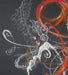Framed Abstract Painting ,Blooming, Mixed Media Art. by Roya Mansourkhani, 30" x  40".-EZ Jewelry and Decor
