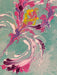 Iris,  Abstract Triptych Framed Original Paintings, Each Painting 24” x 20”, by artist R. Mansourkhani,-EZ Jewelry and Decor
