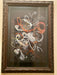 Framed Abstract Painting ,Blooming, Mixed Media Art. by Roya Mansourkhani, 30" x  40".-EZ Jewelry and Decor