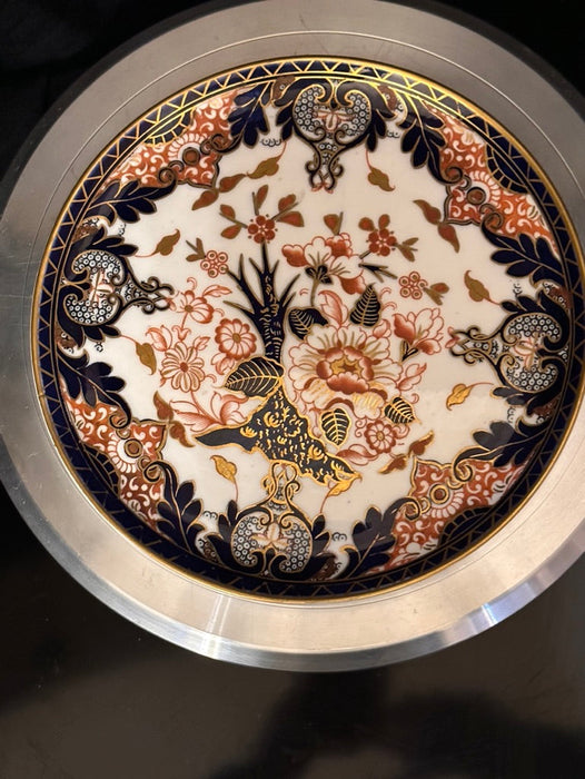 Vintage A Derby Crown Porcelain Plate, Hand Painted Derby Plate. 9”-EZ Jewelry and Decor