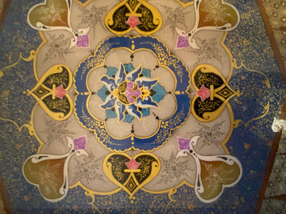 Gorgeous Persian Handcrafted Backgammon And Chess Micro Mosaic, Khatamkari.-EZ Jewelry and Decor