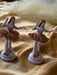 Two Lace Porcelain Ballerinas Figurines, One Rubber Baby on Chair-EZ Jewelry and Decor